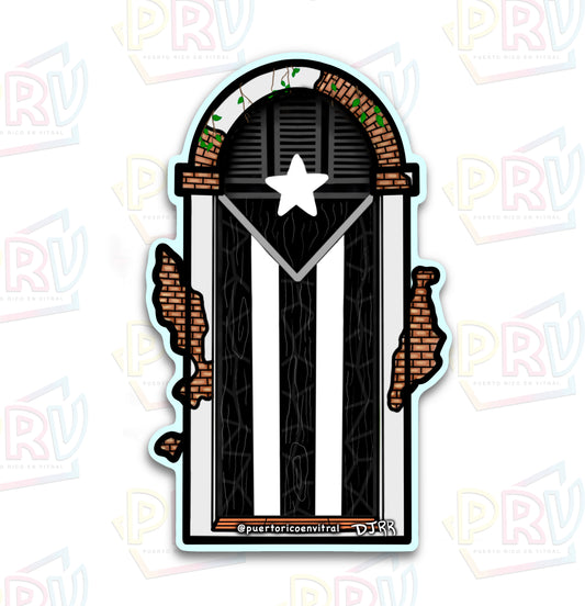 Puerta Bandera San Juan (Sticker)
