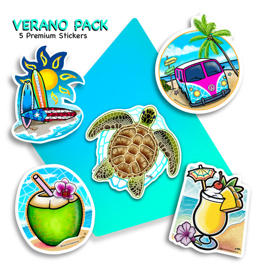 VERANO PACK (5 Stickers)