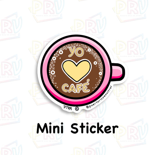 Yo Amo el Café (Mini Sticker)