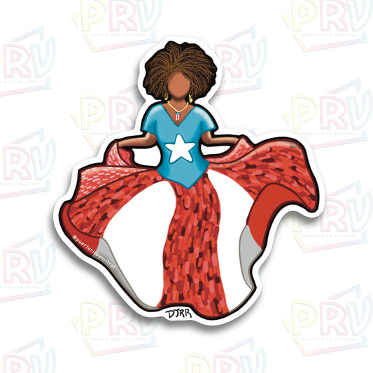 Bailadora de Bomba (Sticker)