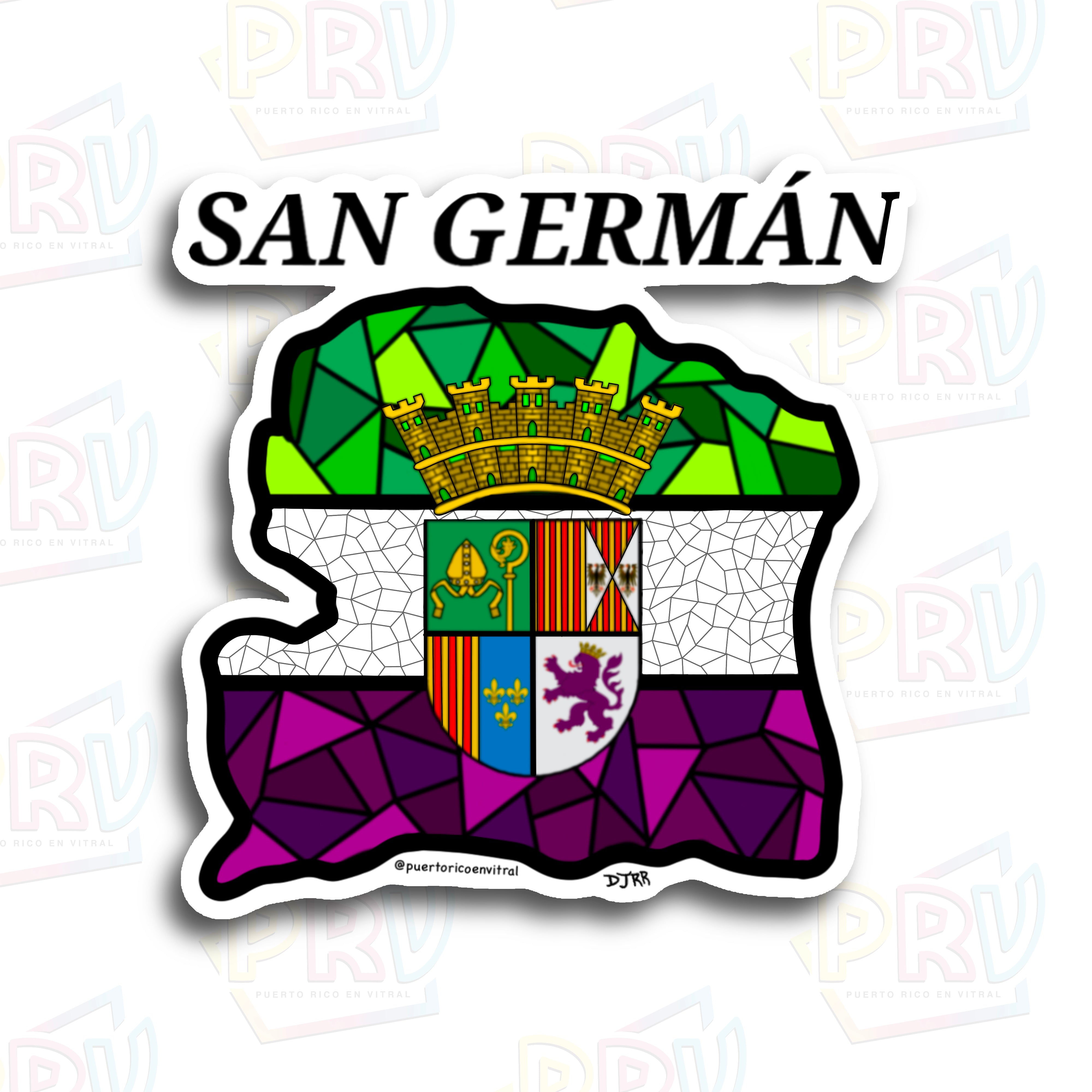 San Germán PR (Sticker) – Puerto Rico en Vitral