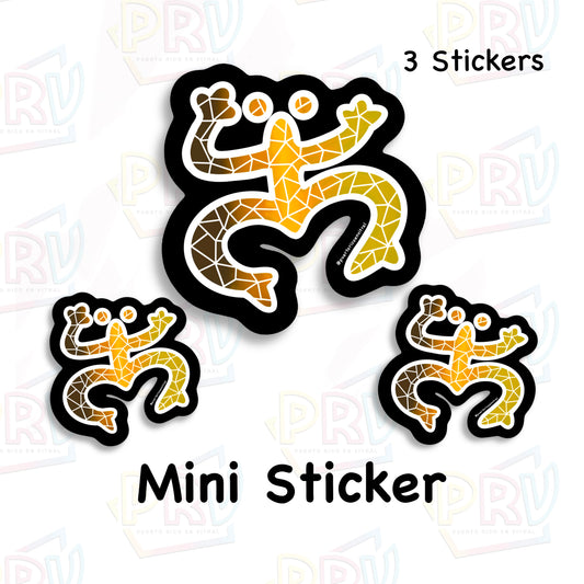 Coqui Taino (3 Mini Stickers)