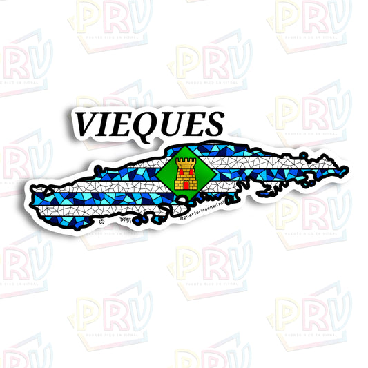 Vieques PR (Sticker)