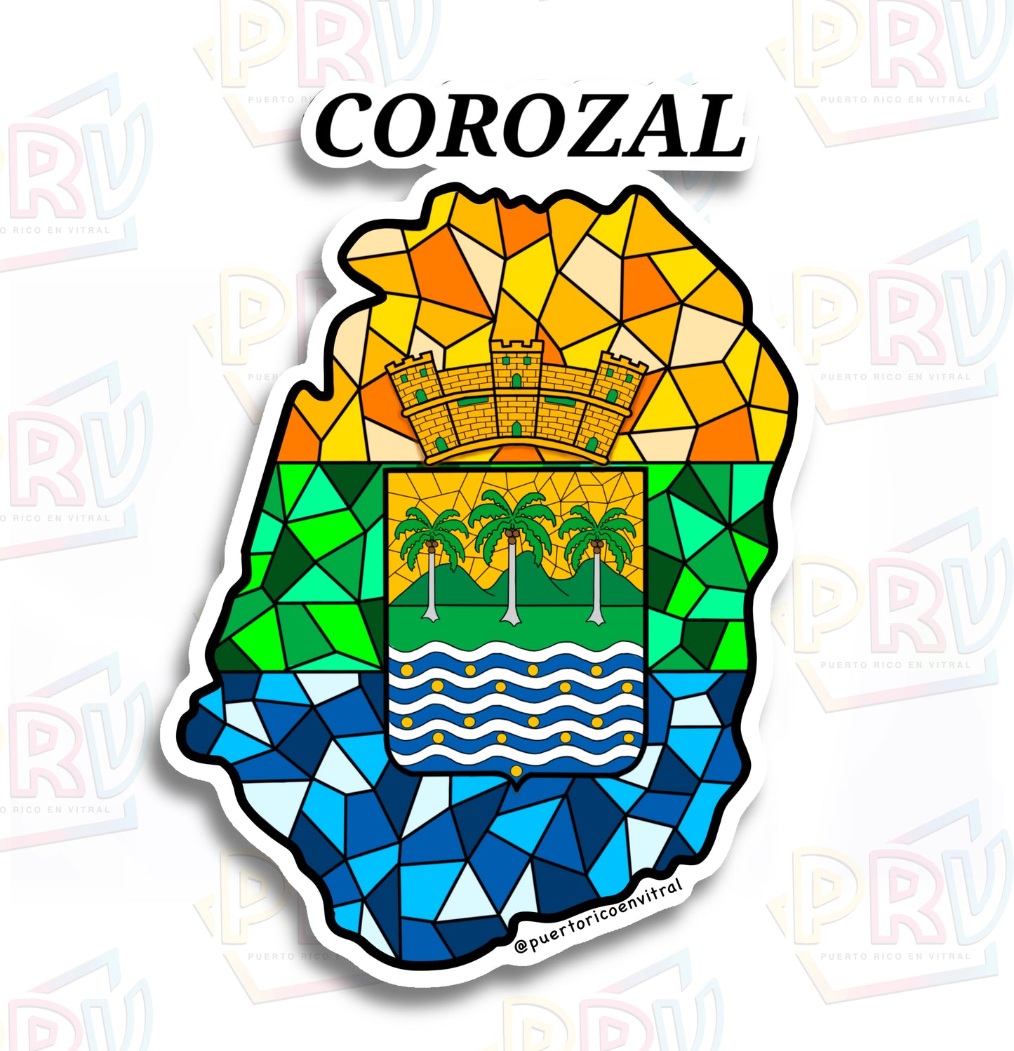 Corozal PR (Sticker)
