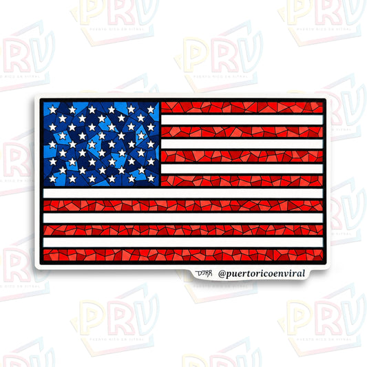 USA Bandera (Sticker)