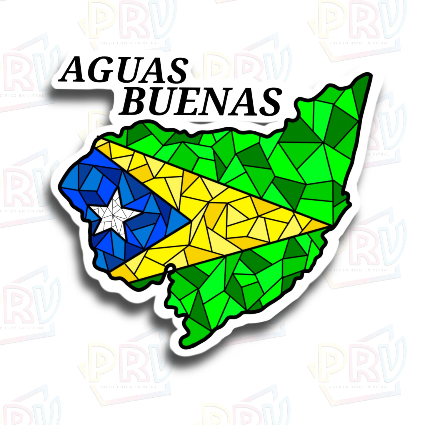 Aguas Buenas PR (Sticker)