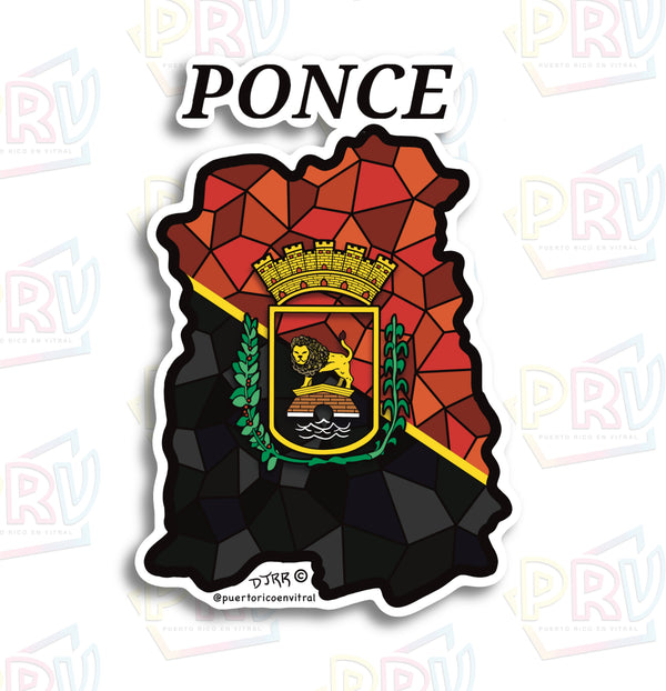 Ponce PR (Sticker) – Puerto Rico en Vitral