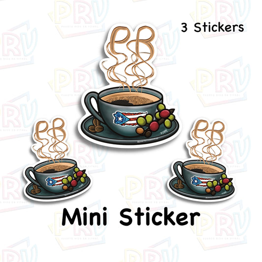 Cafe (3 Mini Sticker)