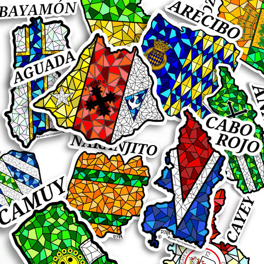 Pueblos de Puerto Rico (Mini stickers)