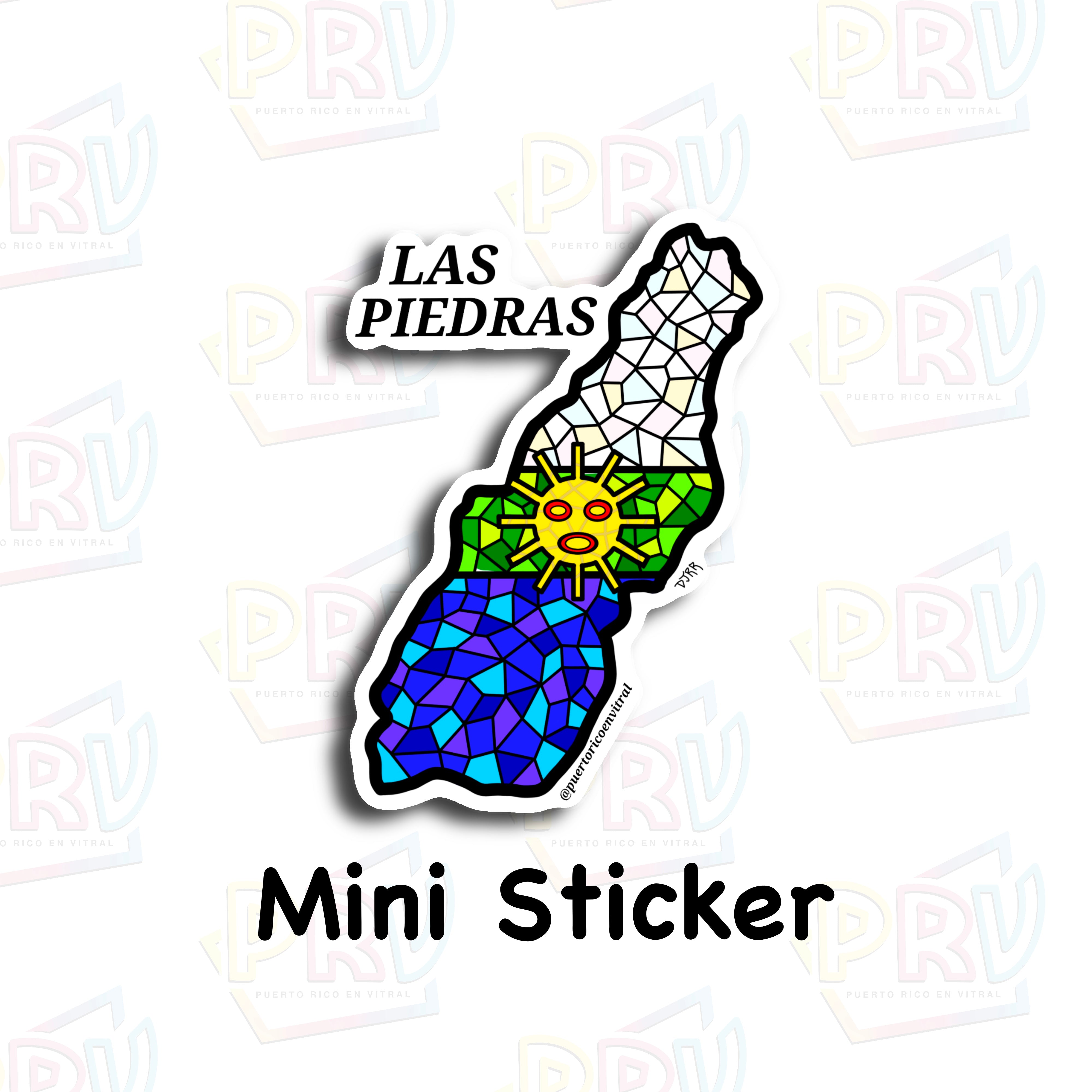 Las Piedras (Mini sticker) – Puerto Rico en Vitral