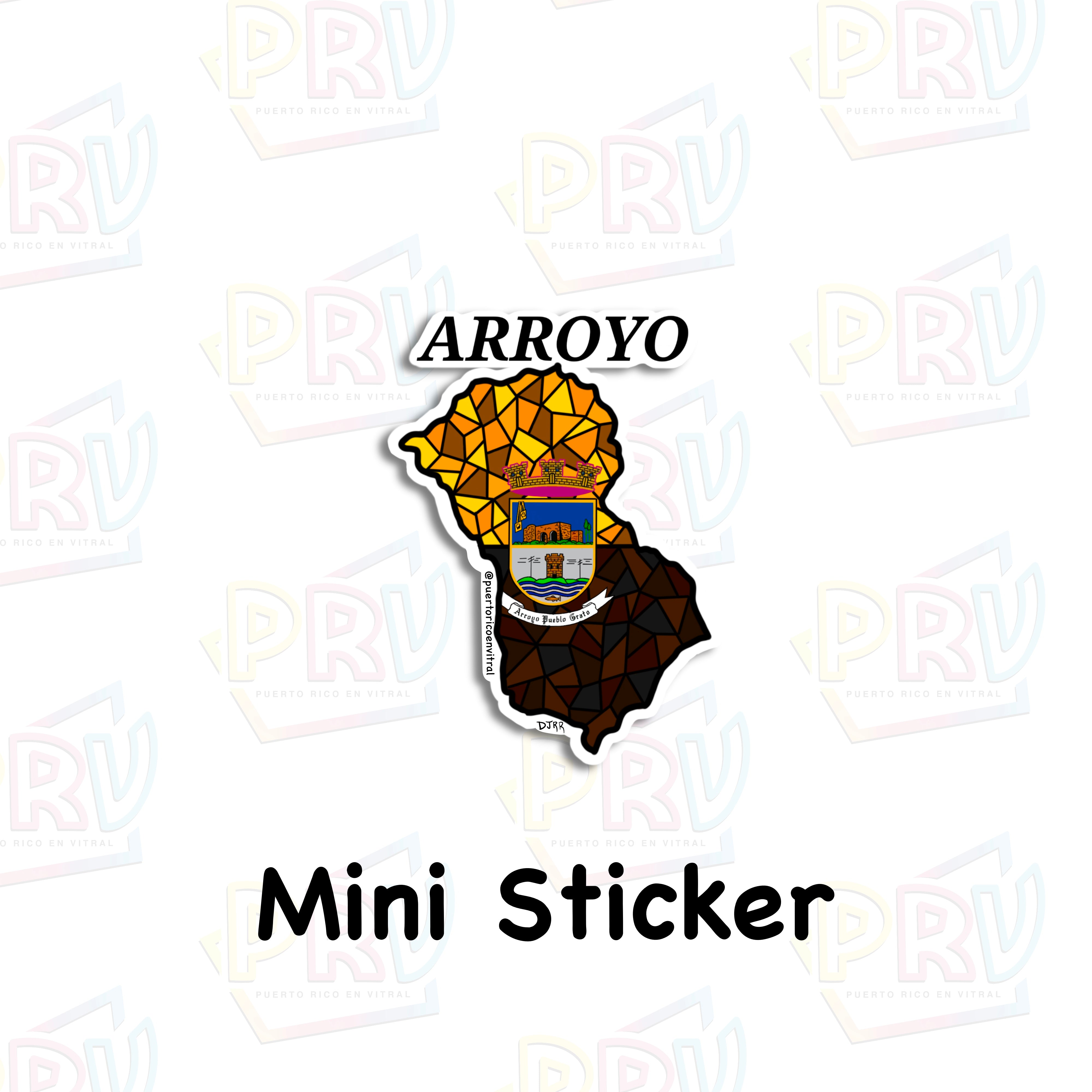 Arroyo (Mini sticker) – Puerto Rico en Vitral
