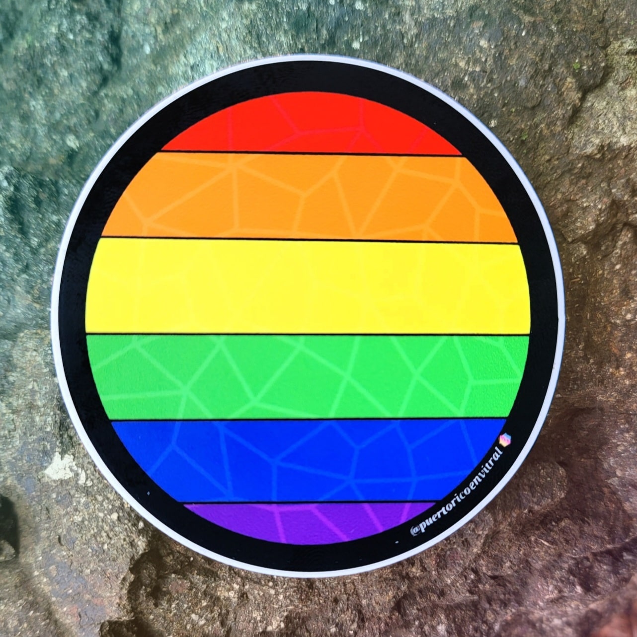 Circle Pride Flag (Premium Sticker)